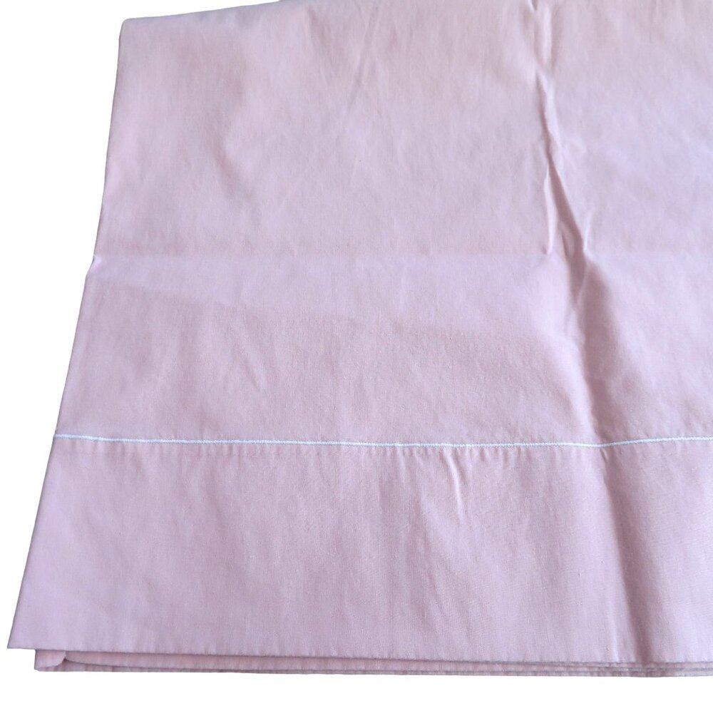 Vintage 70s JC Penney Pink Standard Pillowcases Pair of 2 Made in USA